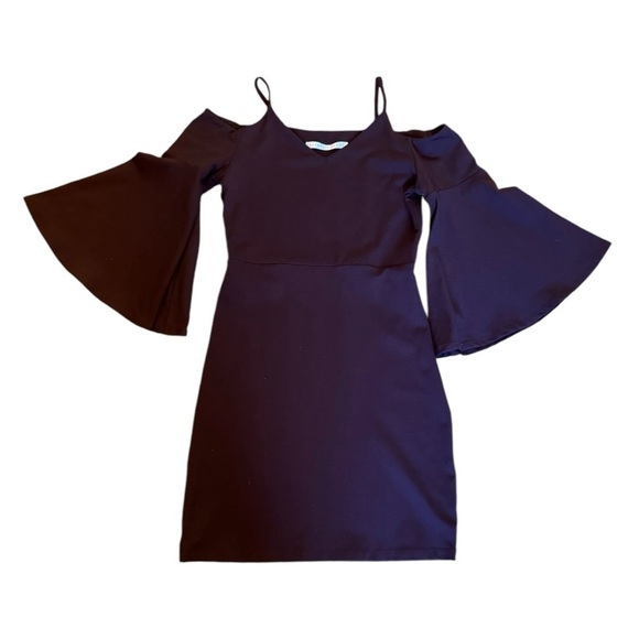 Susana Monaco Jemma Bell Sleeve Dress in Coffee NWT - Picture 2 of 7